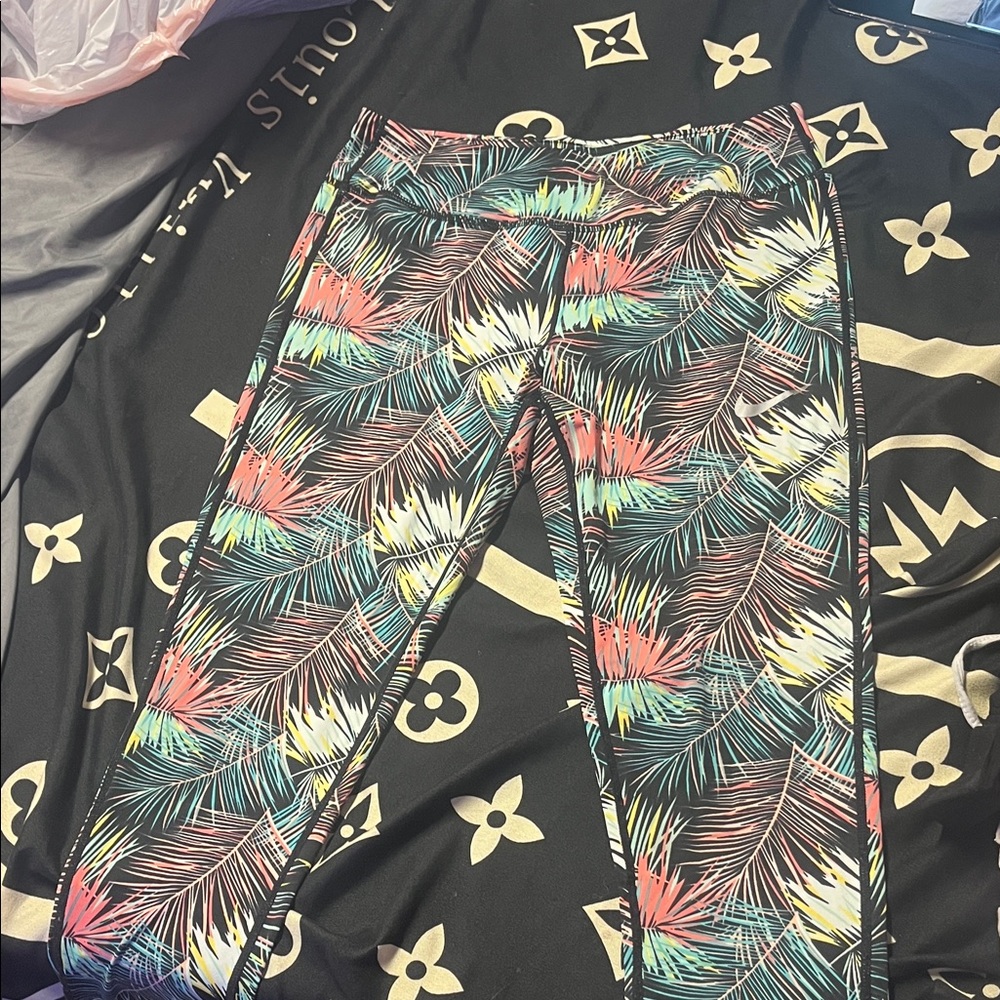 Tropical Print Nike Leggings